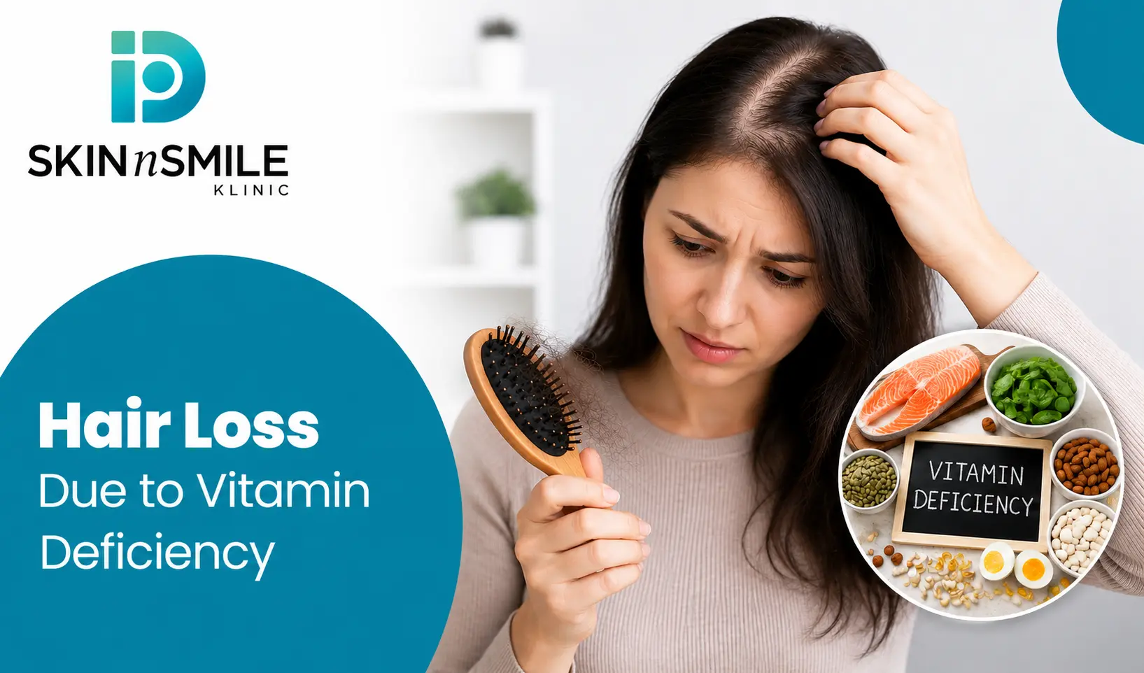 Hair loss due to vitamin deficiency