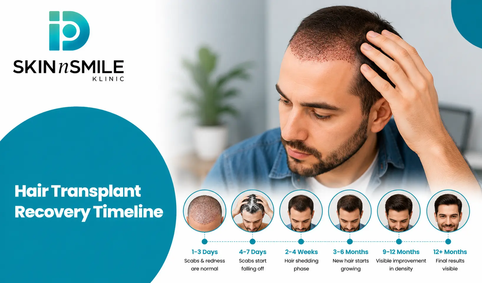 Hair transplant recovery timeline