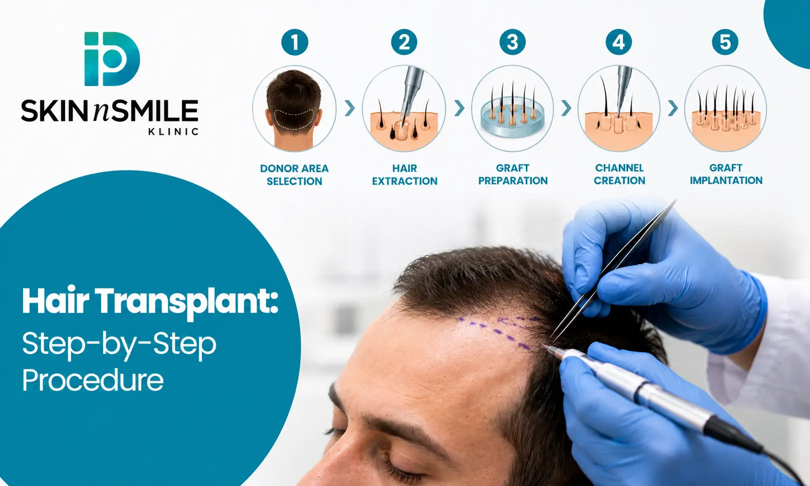Hair Transplant Step-by-Step Procedure